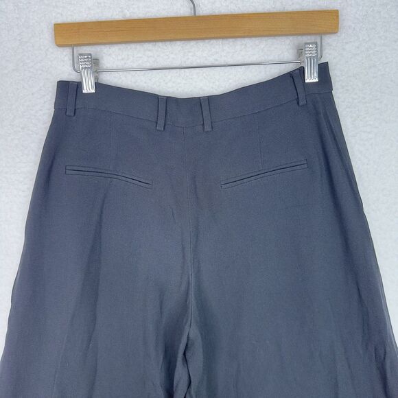 Valentino Spa Red Valentino Capri Pants Wide Leg  Sz 42 /6 US Black Quiet Luxury - Picture 12 of 16